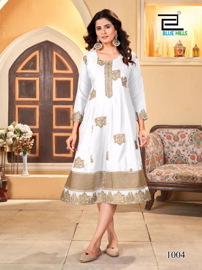 Palki By Blue Hills Special Rayon Anarkali Plus Size Kurti Wholesale Price In Surat
